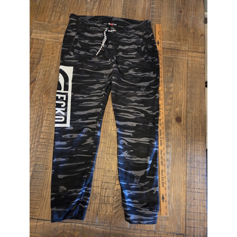 Ecko Unltd Men’s Fleece Jogger Pants Black Camo